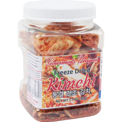 Freeze Dried Fermented Napa Cabbage Kimchi, Made in USA, 50g