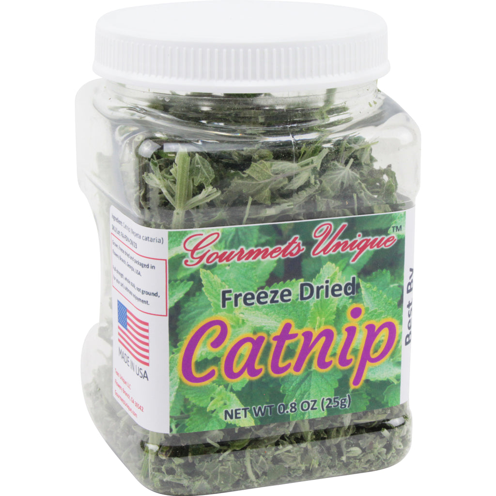 Freeze Dried Whole Stalk Catnip Leaves and Flowers, Made in USA, 25g