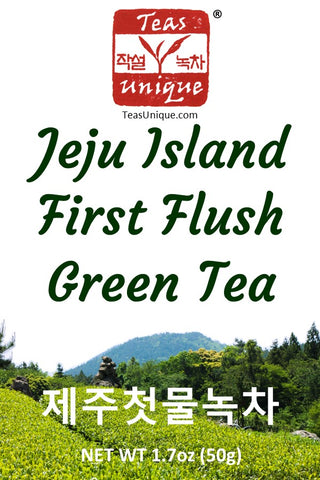 Jeju Island First Flush Green Tea (제주첫물녹차), 25 Tea Bags (50g)