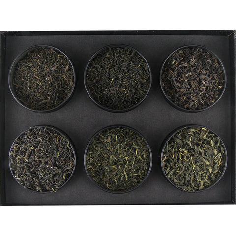 Korean Ujeon and Sejak Green Tea Luxury Box, 6 Loose Leaf Teas in Tins, 144g
