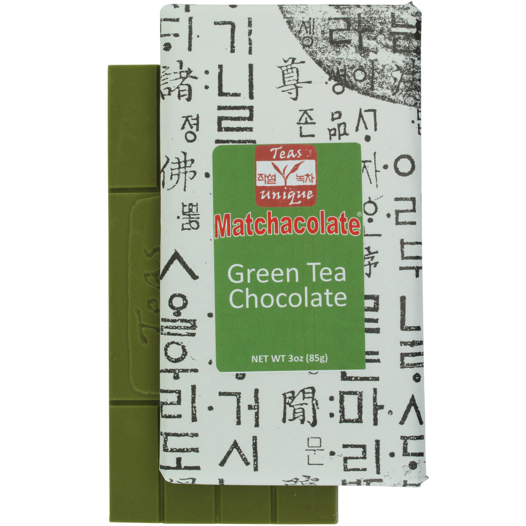Matchacolate Green Tea Matcha Chocolate Bar, 3oz (85g)